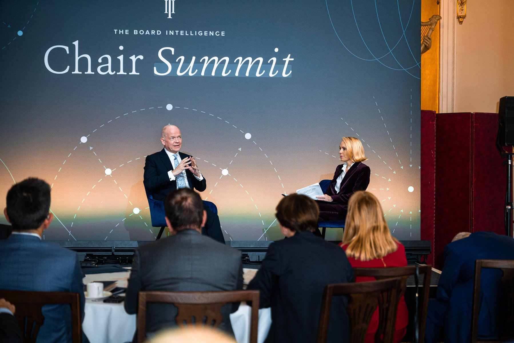 William Hague, Pippa Begg, Board Intelligence Chair Summit 2026